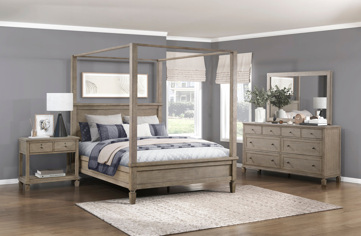 Homelegance Dresser Gray Oak Colonial Style with Transitional Elegance 1316-4