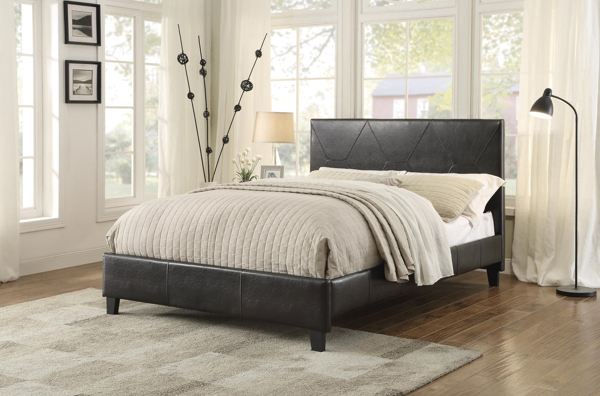 Homelegance Deleon Queen Platform Bed In Brown