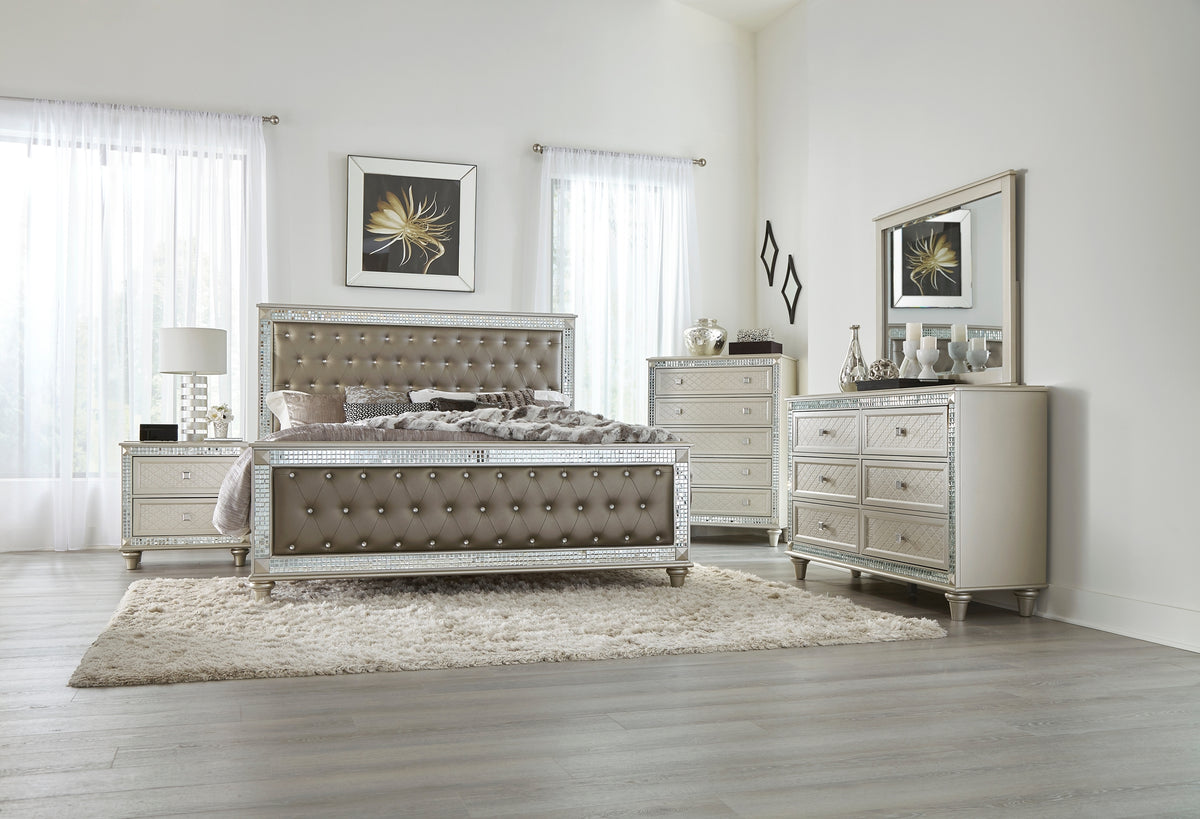 Homelegance Juliette Queen Bed In Silver