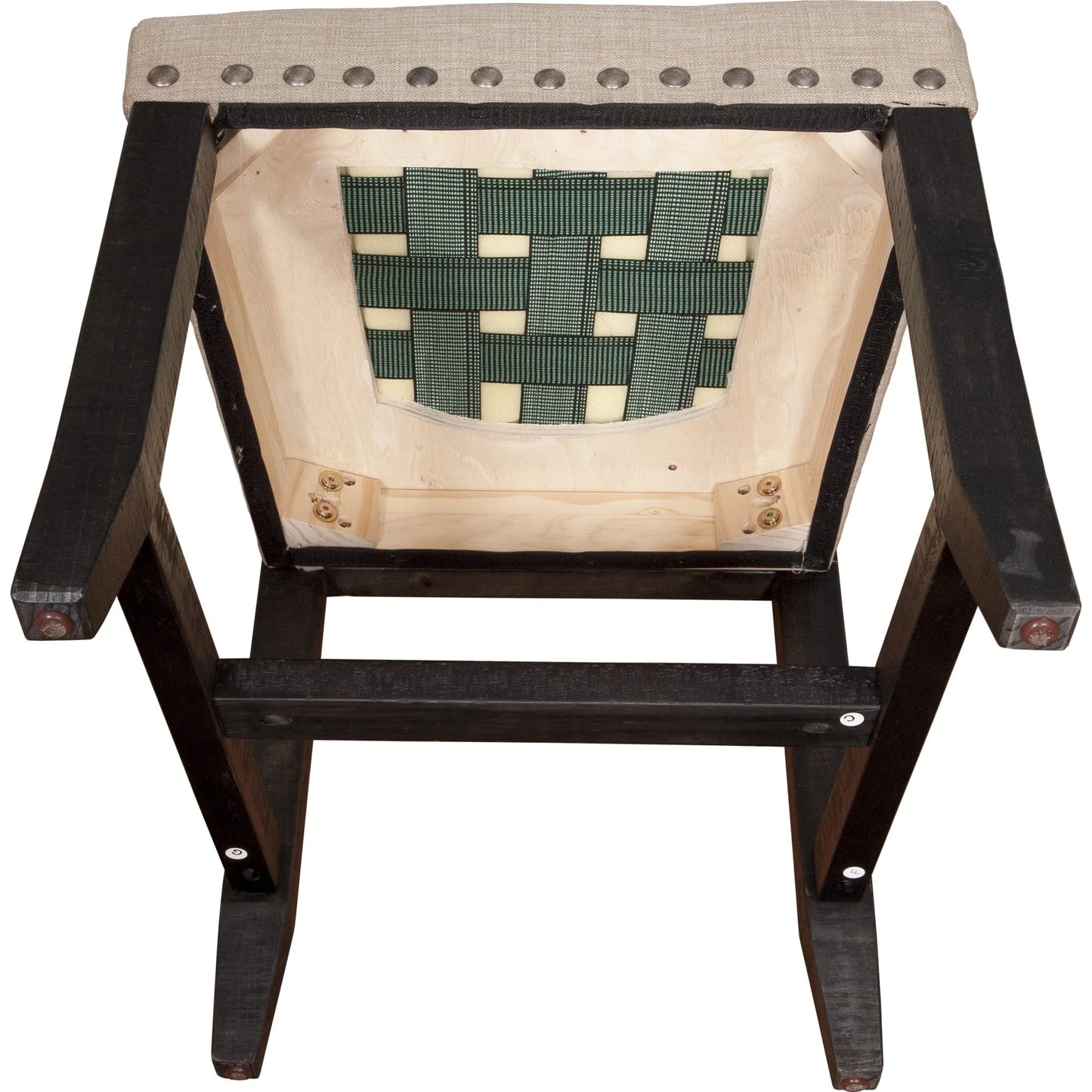 Modus Yosemite 7PC Rectangle Table with 6 Wood Back Side Chairs in Cafe