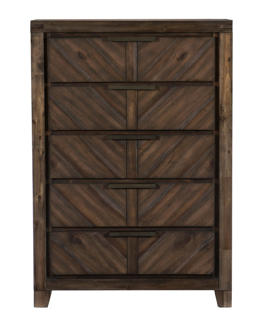 Homlegance Chest Parnell Collection In Distressed Espresso Finish
