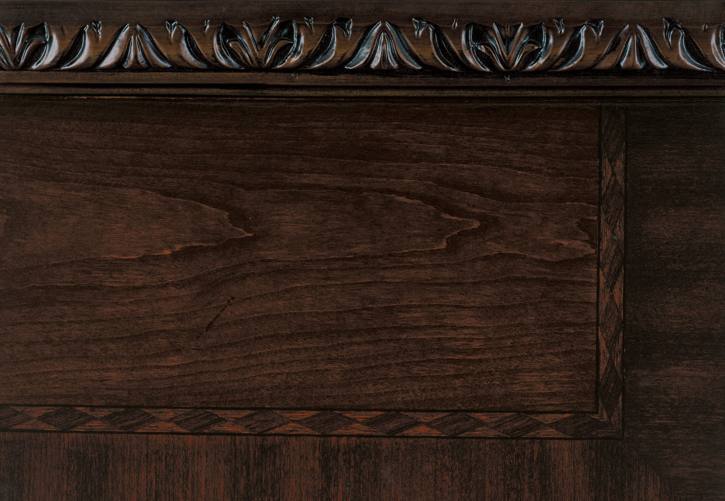 Homlegance Chest Catalonia Collection In Dark Cherry Finish With Gold Tipping