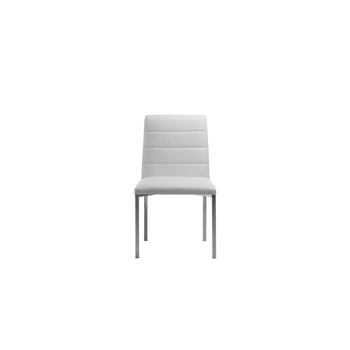 Modus Amalfi 7PC Rectangle Marble Table & 6 Metal Back Chair in White