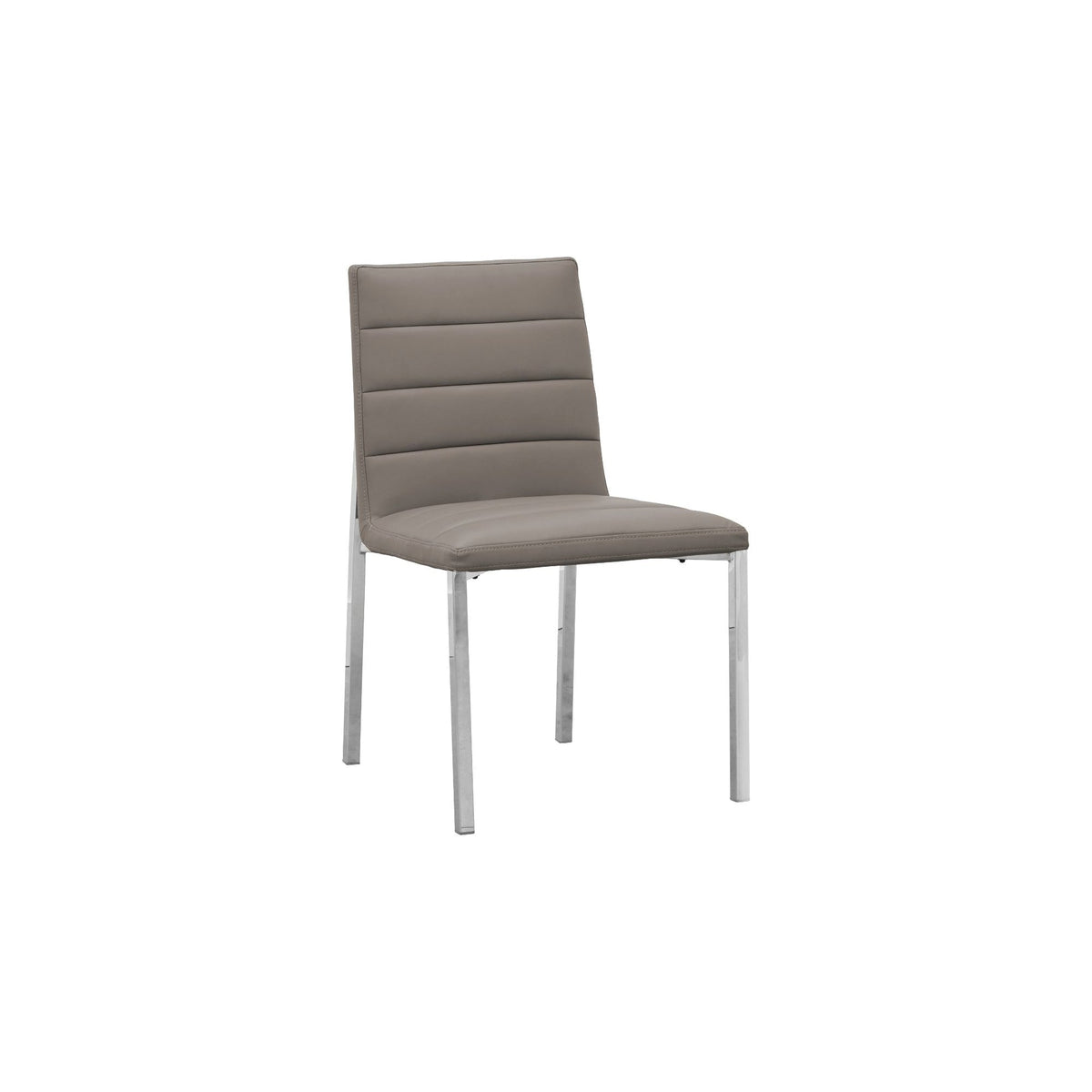 Modus Amalfi 7PC Rectangle Marble Table & 6 Metal Back Chair in Taupe