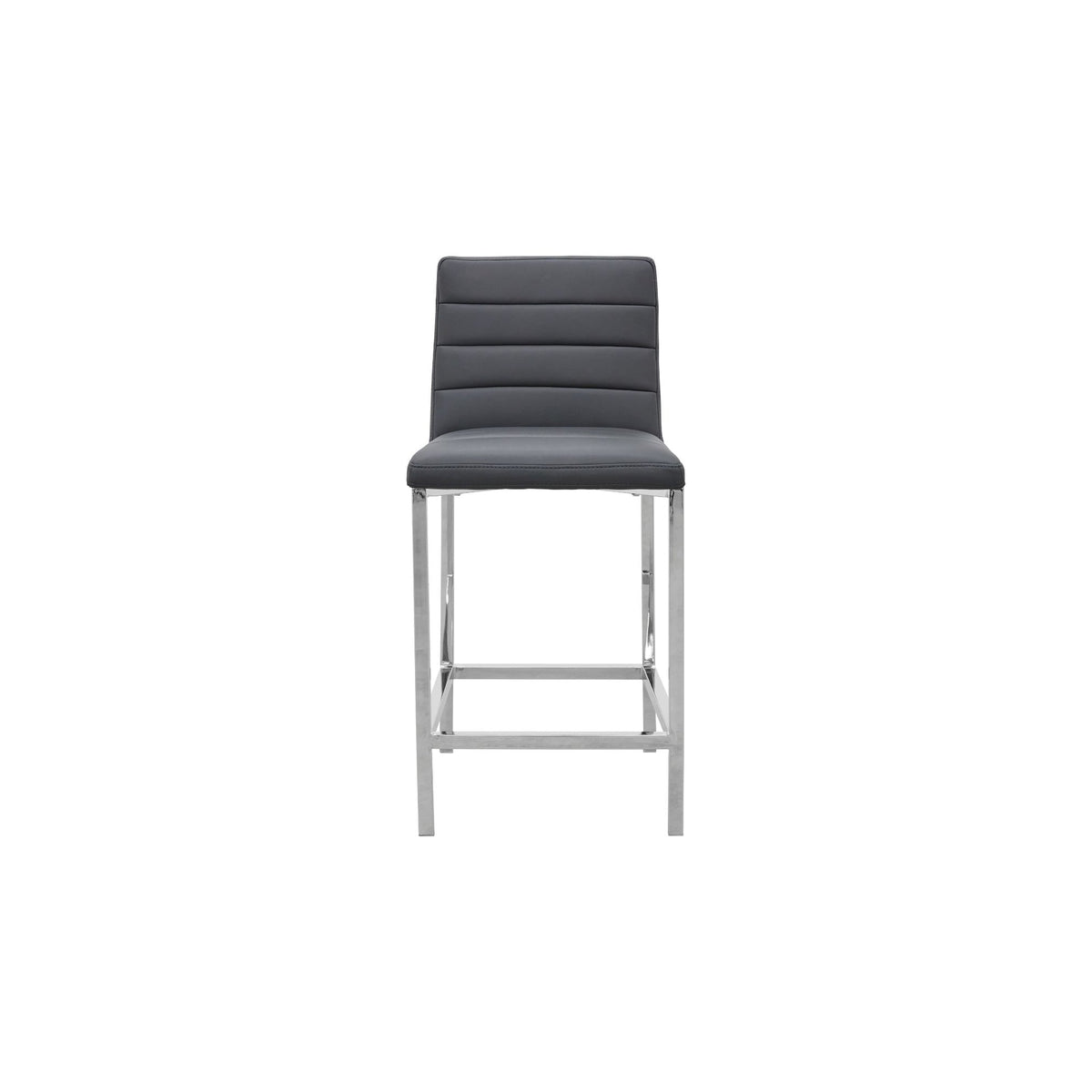 Modus Amalfi 5PC 54" Round Counter Glass Tbl & 4 Metal Back Stool Set-Cobalt