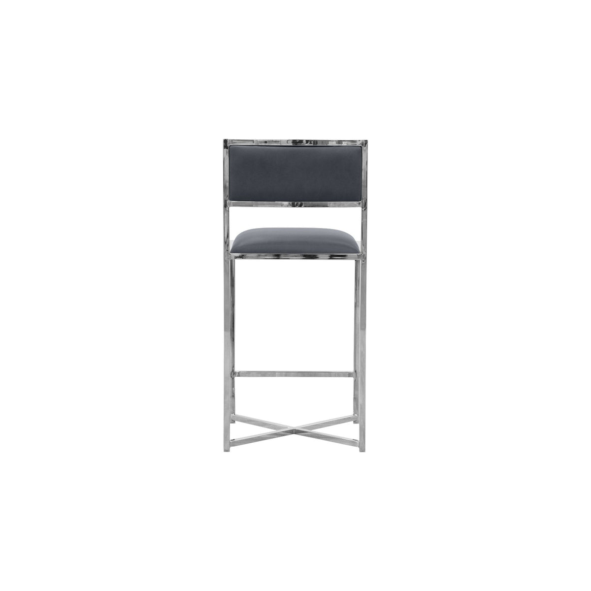 Modus Amalfi 5PC 48" Round Counter Wood Tbl & 4 X-Base Stool Set-Cobalt