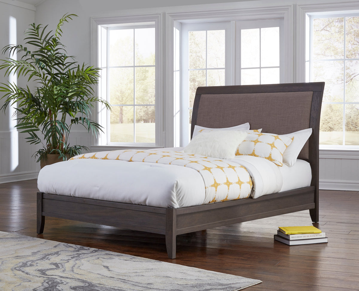 Modus City II E King Bed in Dolphin
