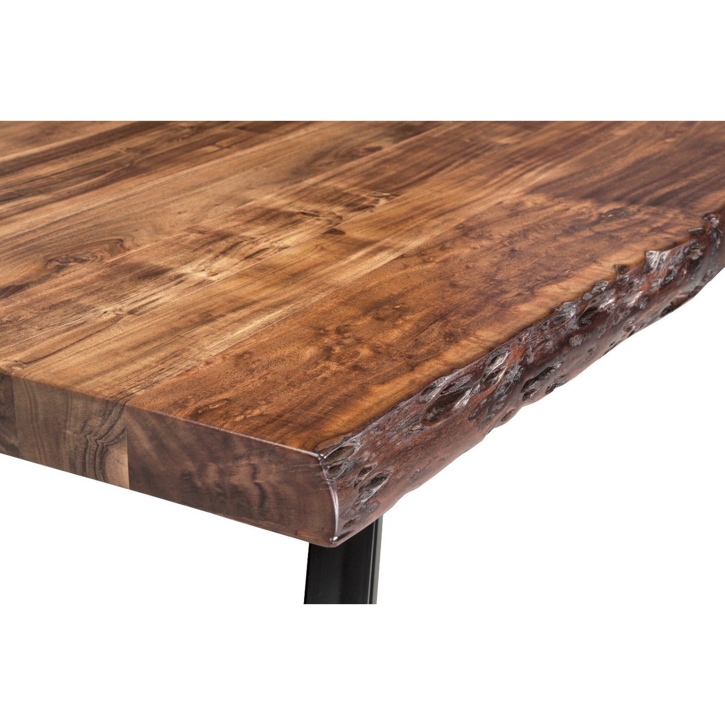 Modus Reese Solid Wood Rectangular Dining Table in Natural Acacia