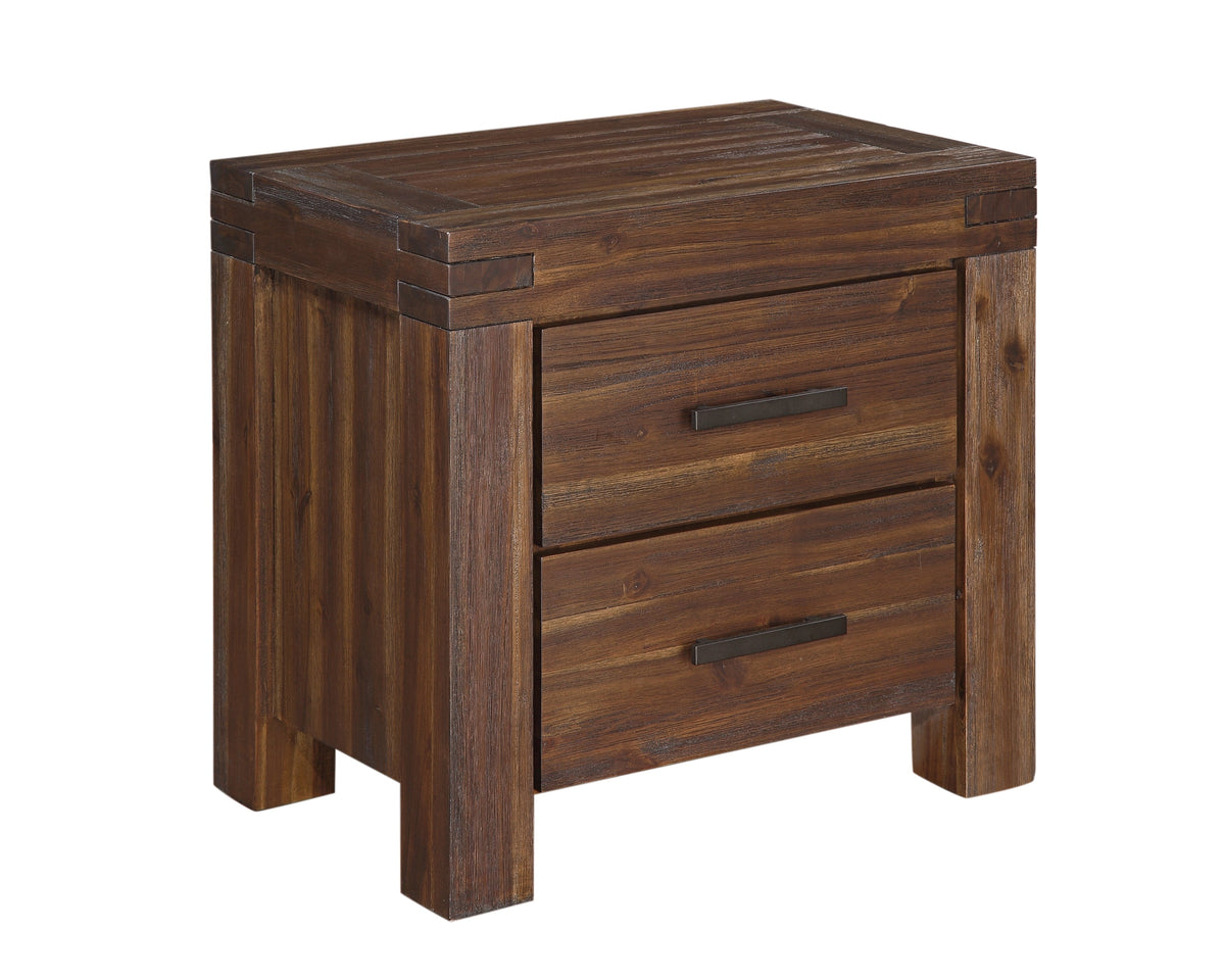Modus Meadow 5PC E King Storage Bedroom Set Chest in Brick Brown
