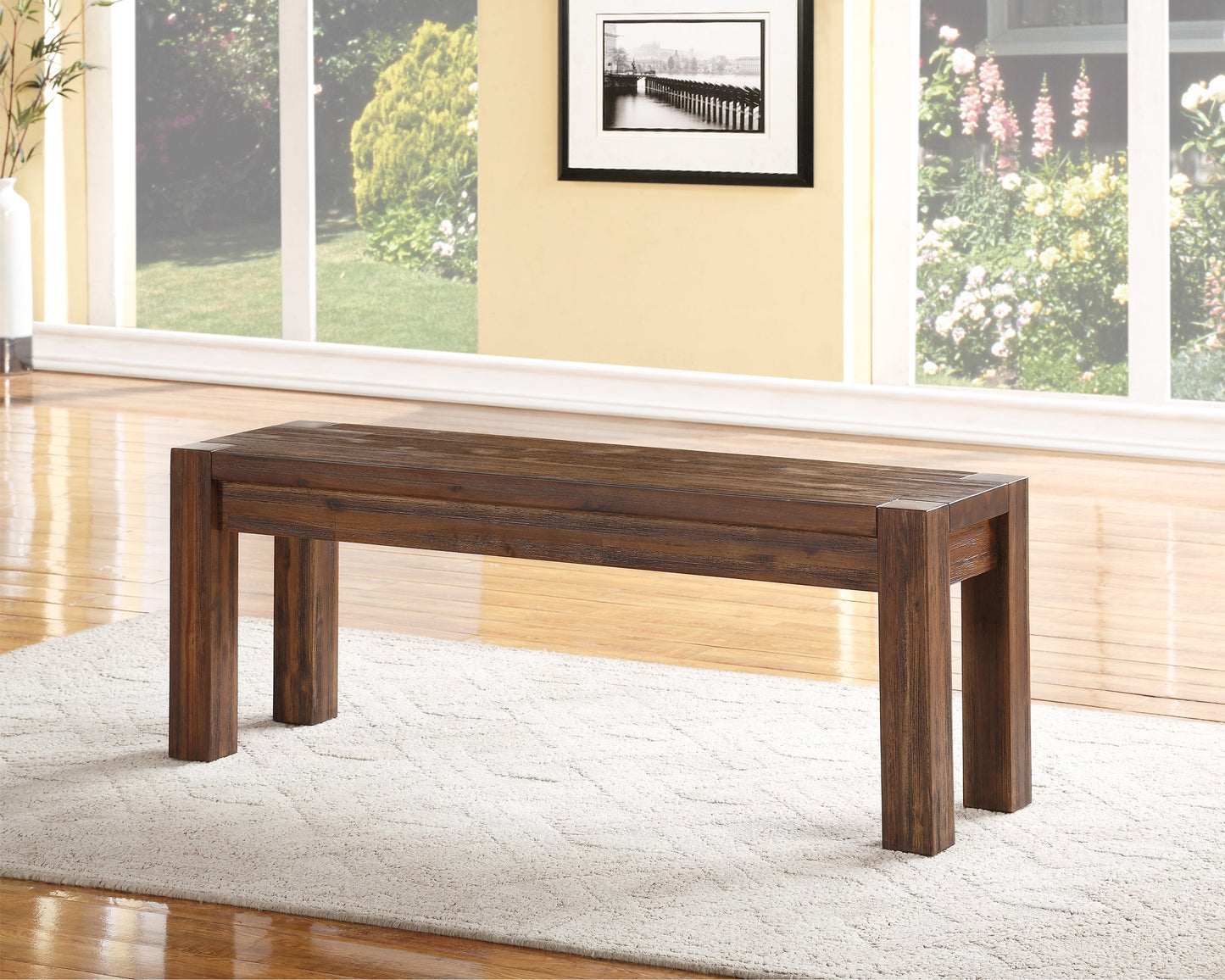 Modus Meadow Bench in Brick Brown