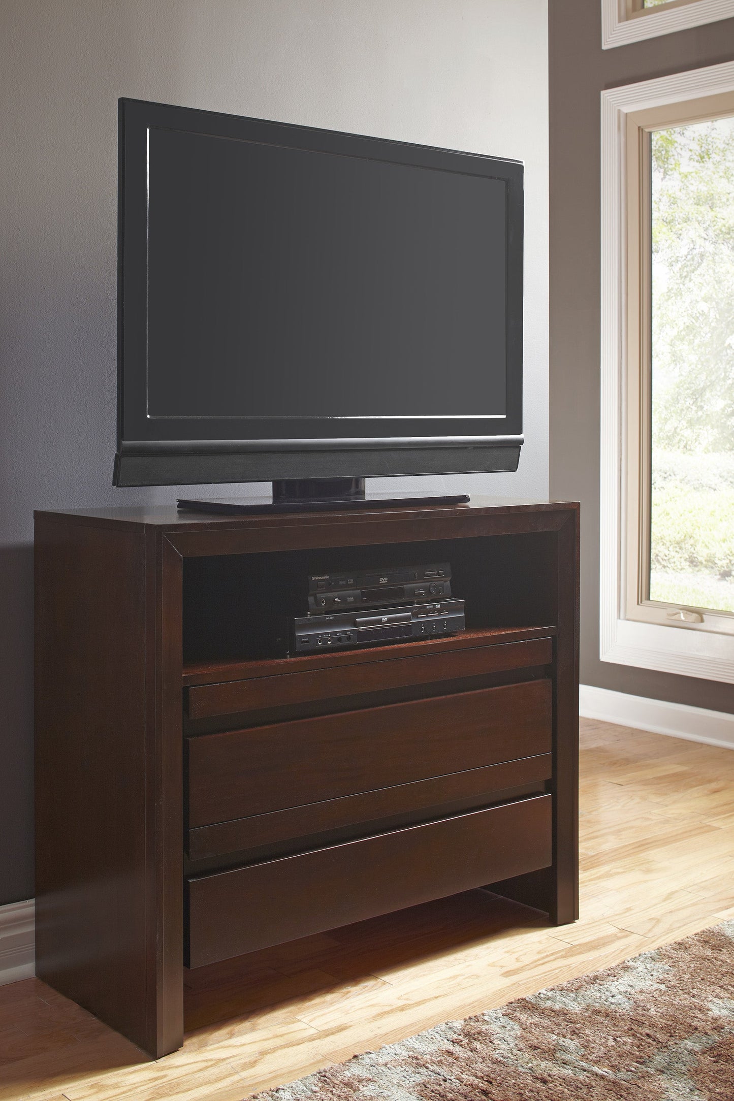 Modus Element Media Chest in Chocolate Brown