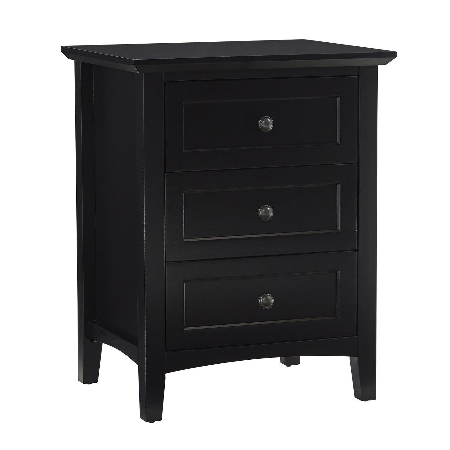 Modus Paragon 4PC E King Bedroom Set w Nightstand in Black