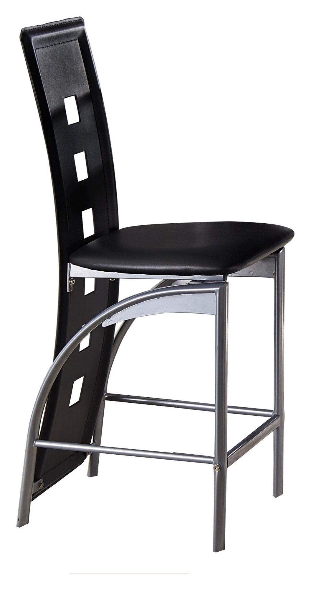 Homelegance Sona 5PC Counter Height Dining Set Table, 4 Chair in Black