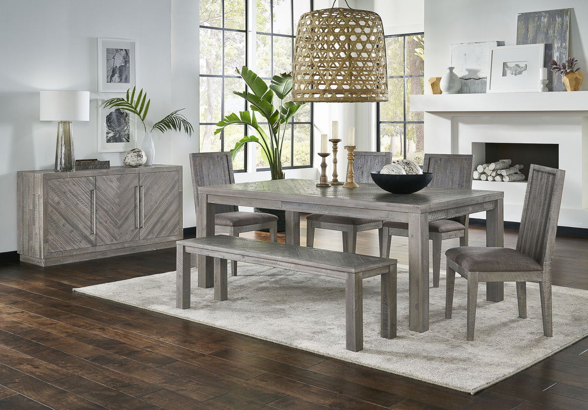 Modus Alexandra 5 PC Rectangular Dining Set in Rustic Latte