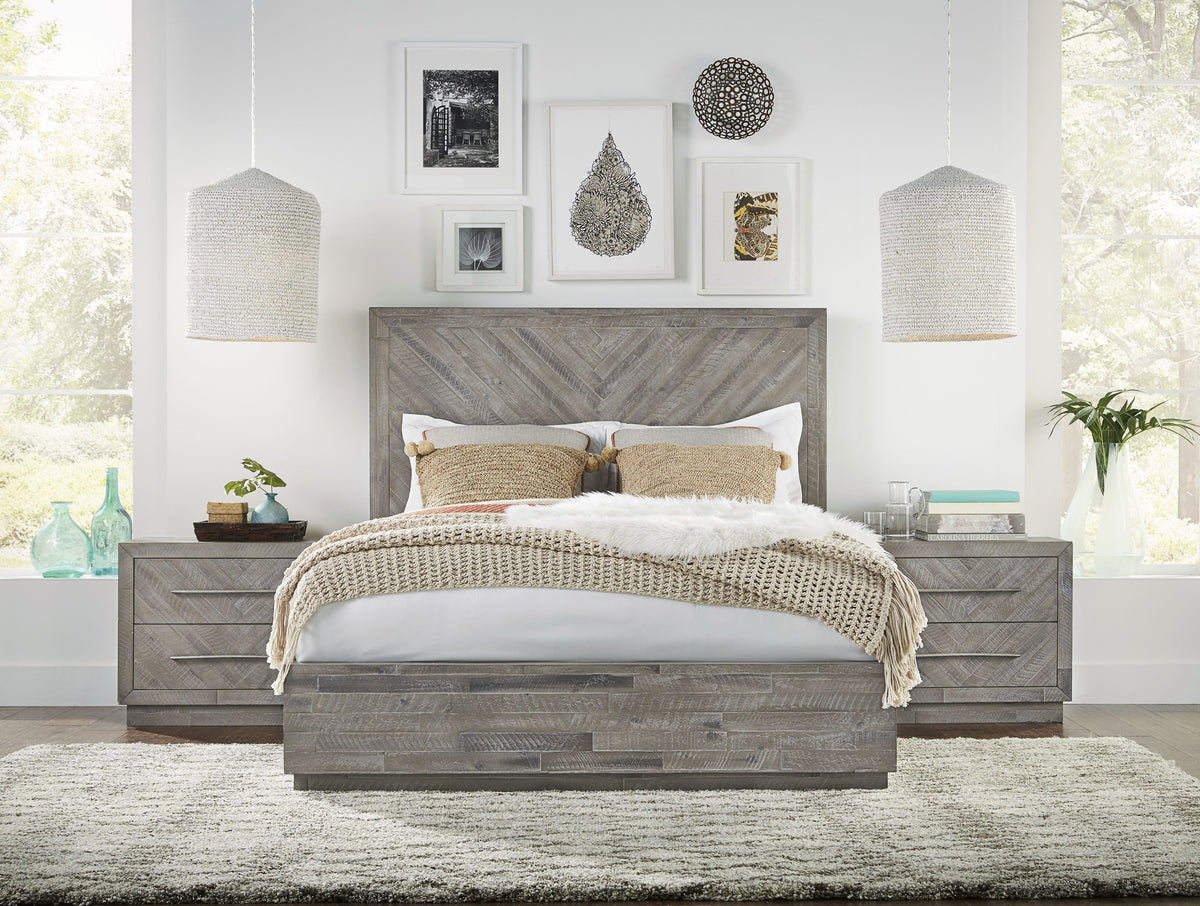 Modus Alexandra Full Storage Bed in Rustic Latte