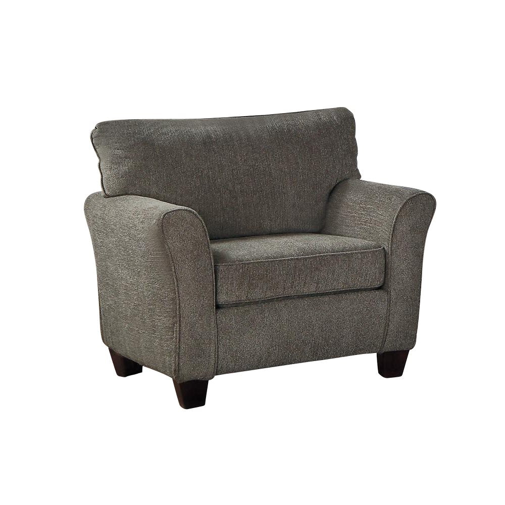 Homelegance Alain 2PC Love Seat & Chair in Grey Fabric