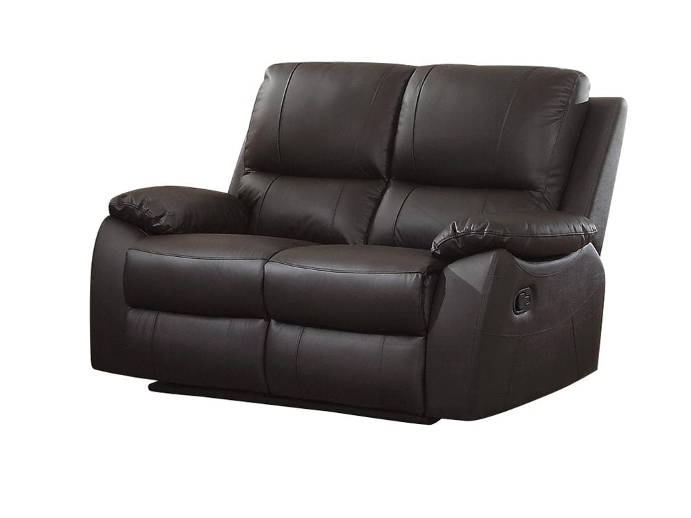 Homelegance Greeley 2PC Double Reclining Sofa & Love Seat in Brown Leather