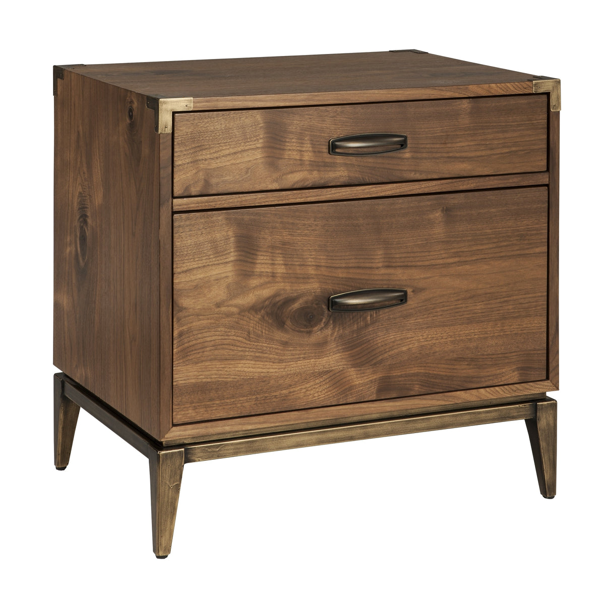 Modus Adler 5PC Full Bedroom Set with 2 Nightstand in Natural Walnut