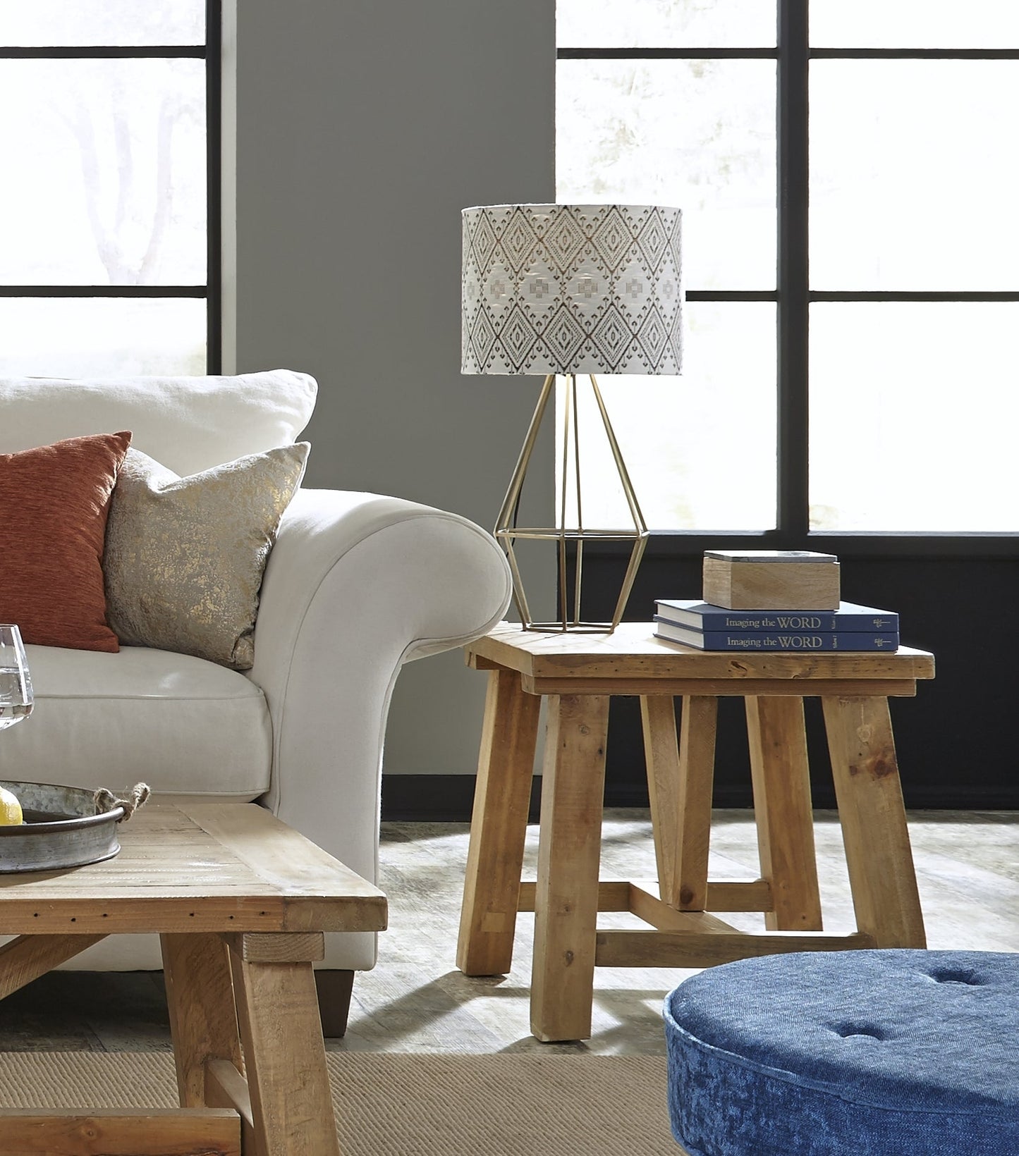 Modus Harby End Table in Rustic Tawny