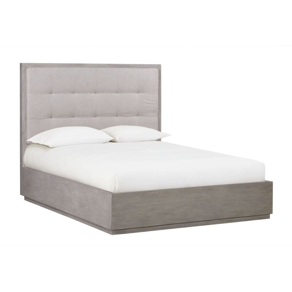 Modus Oxford 4PC Full Storage Bedroom Set w Nightstand in Mineral
