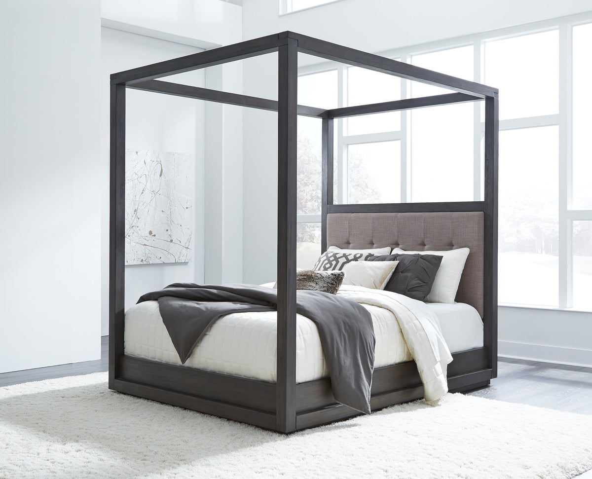 Modus Oxford E King Canopy Bed in Dolphin