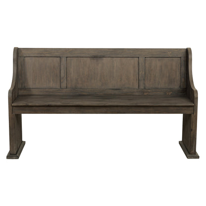 Homelegance Toulon Dining Bench in Distressed Oak