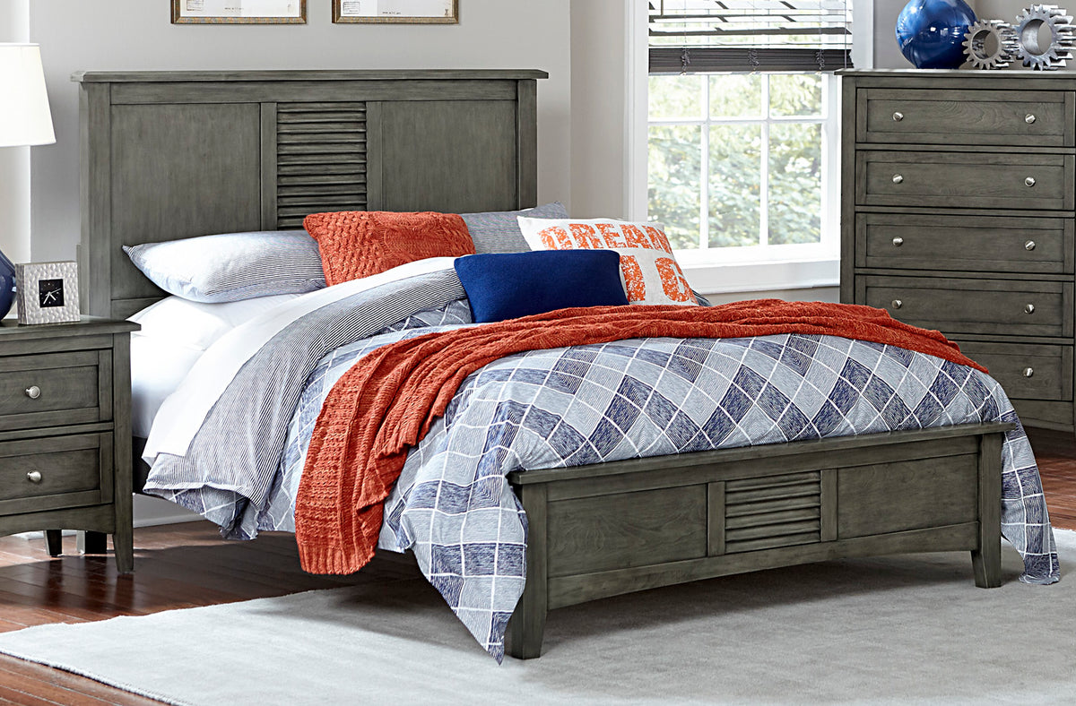 Gabbert Rustic Twin Bed in Grey