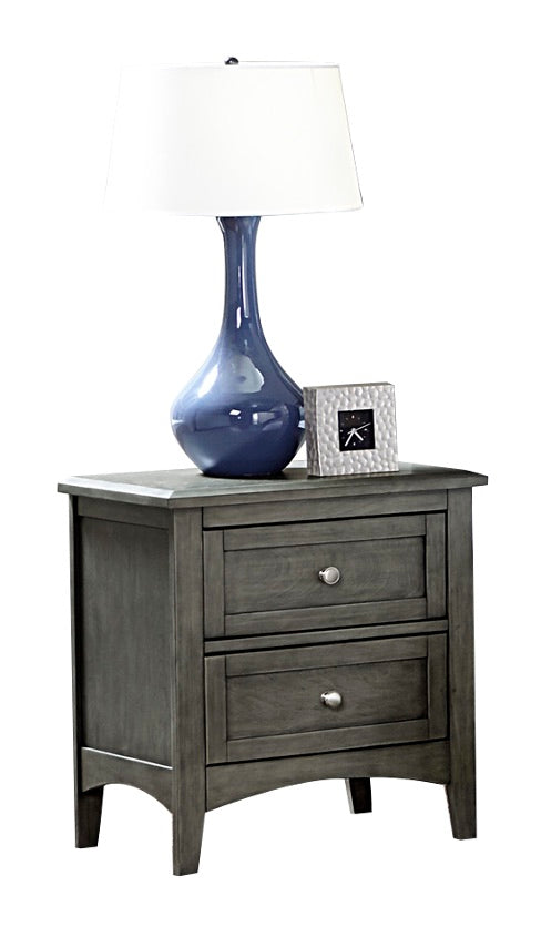 Gabbert Rustic 4PC Bedroom Set Cal King Bed, Dresser, Mirror, Nightstand in Grey