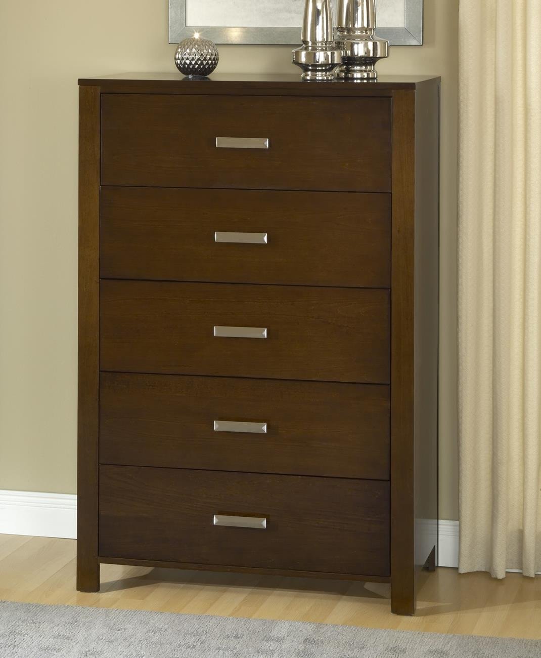 Modus Riva 5PC E King Platform Bedroom Set with Nightstand in Espresso