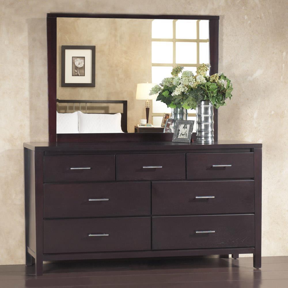 Modus Nevis 4PC Cal King Simple Platform Storage Bedroom Set in Espresso