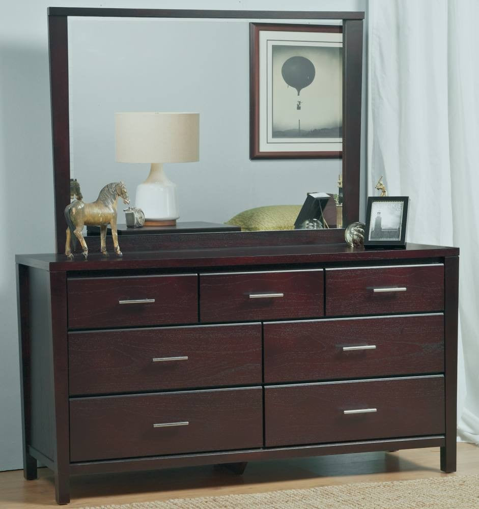 Modus Nevis 7 Drawer Dresser in Espresso – The Furniture Space Modus Nevis 7 Drawer Dresser in Espresso – The Furniture Space