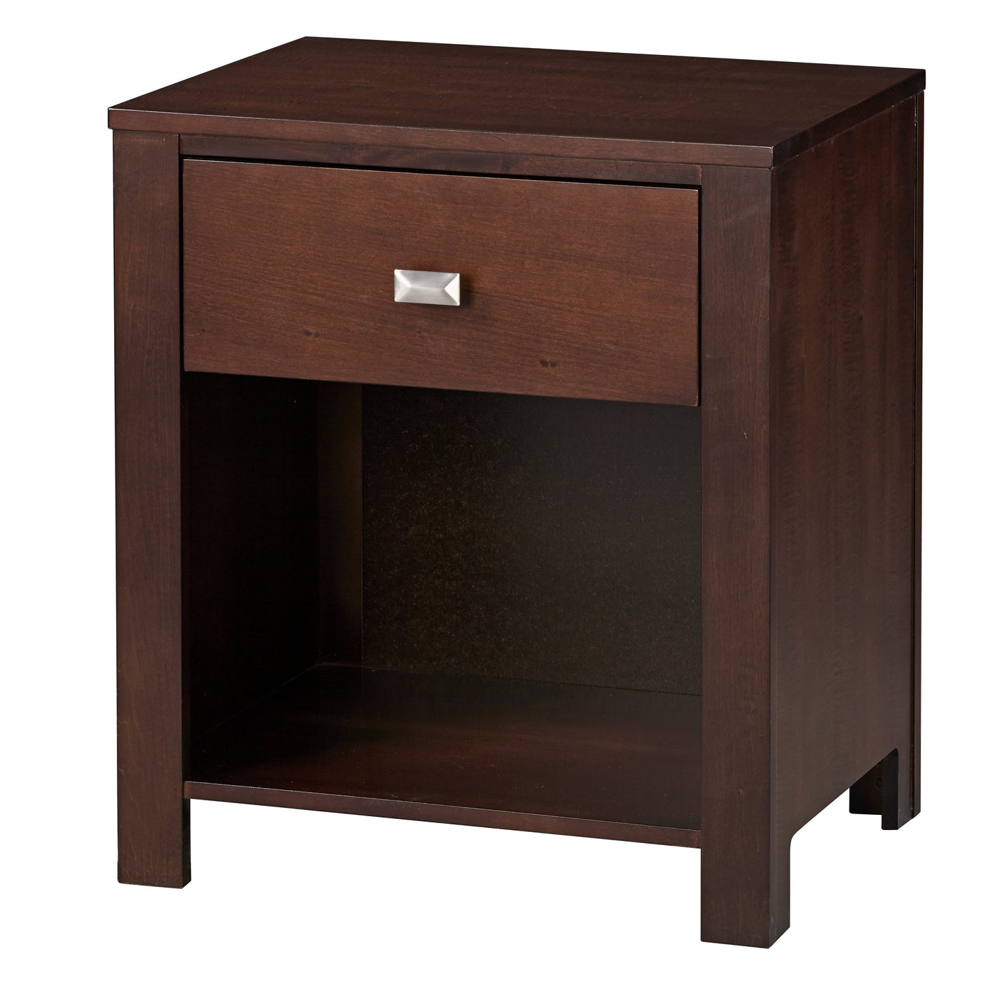 Modus Riva 5PC E King Platform Bedroom Set w 2 Nightstand in Chocolate Brown