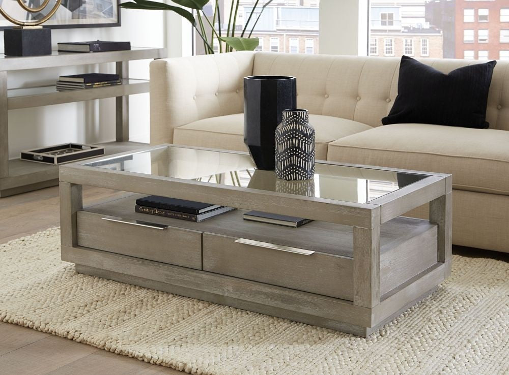 Modus Oxford 3PC Coffee & 2 End Table in Mineral