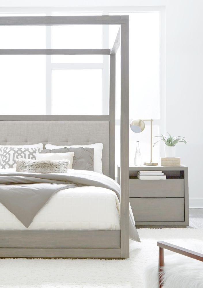 Modus Oxford Queen Canopy Bed in Mineral