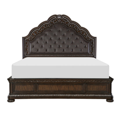 Homelegance Beddington Queen Bed In Brown