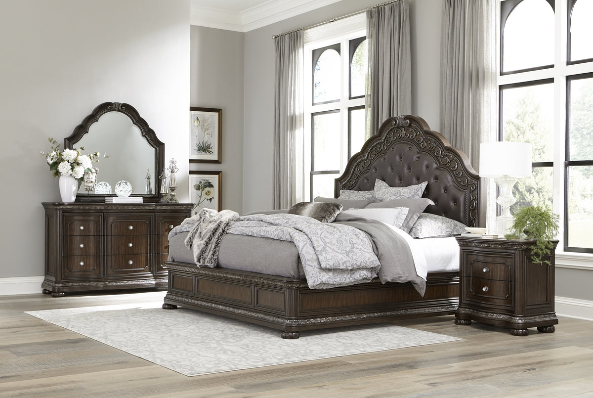 Homelegance Beddington Queen Bed In Brown