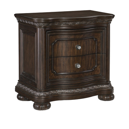 Homelegance Dresser Dark Cherry Traditional Elegant Design with USB Port 1407-4