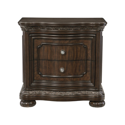 Homelegance Dresser Dark Cherry Traditional Elegant Design with USB Port 1407-4