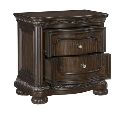 Homelegance Dresser Dark Cherry Traditional Elegant Design with USB Port 1407-4