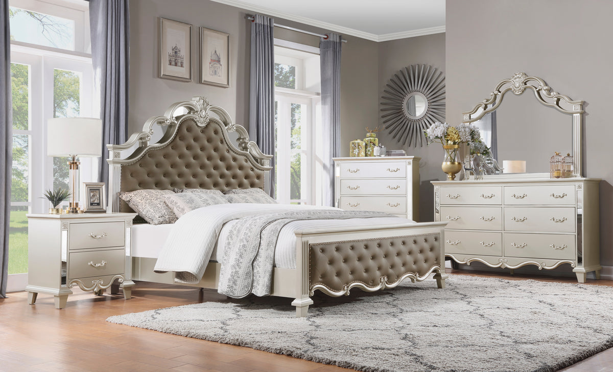 Homelegance Dresser Champagne Traditional Glamorous Flair Ever Inspired 1429-4