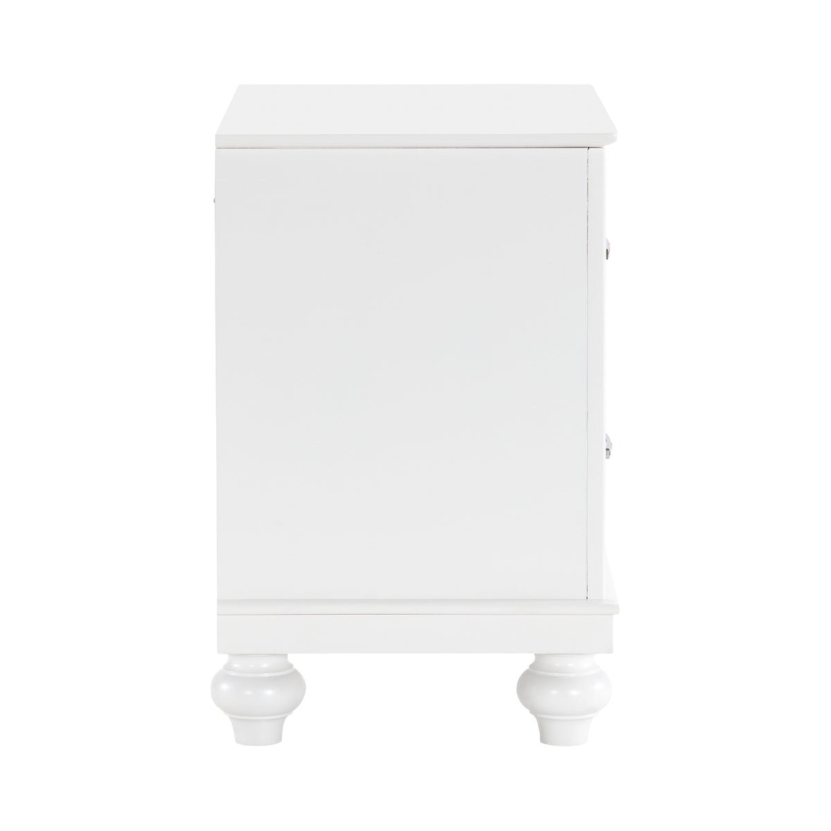 Homelegance Dresser Bright White Glam Iridescent Crystal Hardware Aria 1436W-4