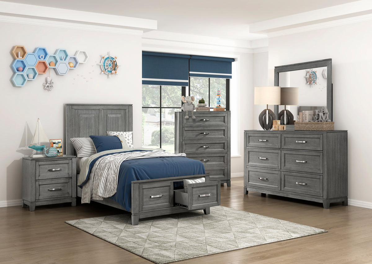 Homelegance Dresser Gray Casual Transitional Rustic Style Garretson 1450-4