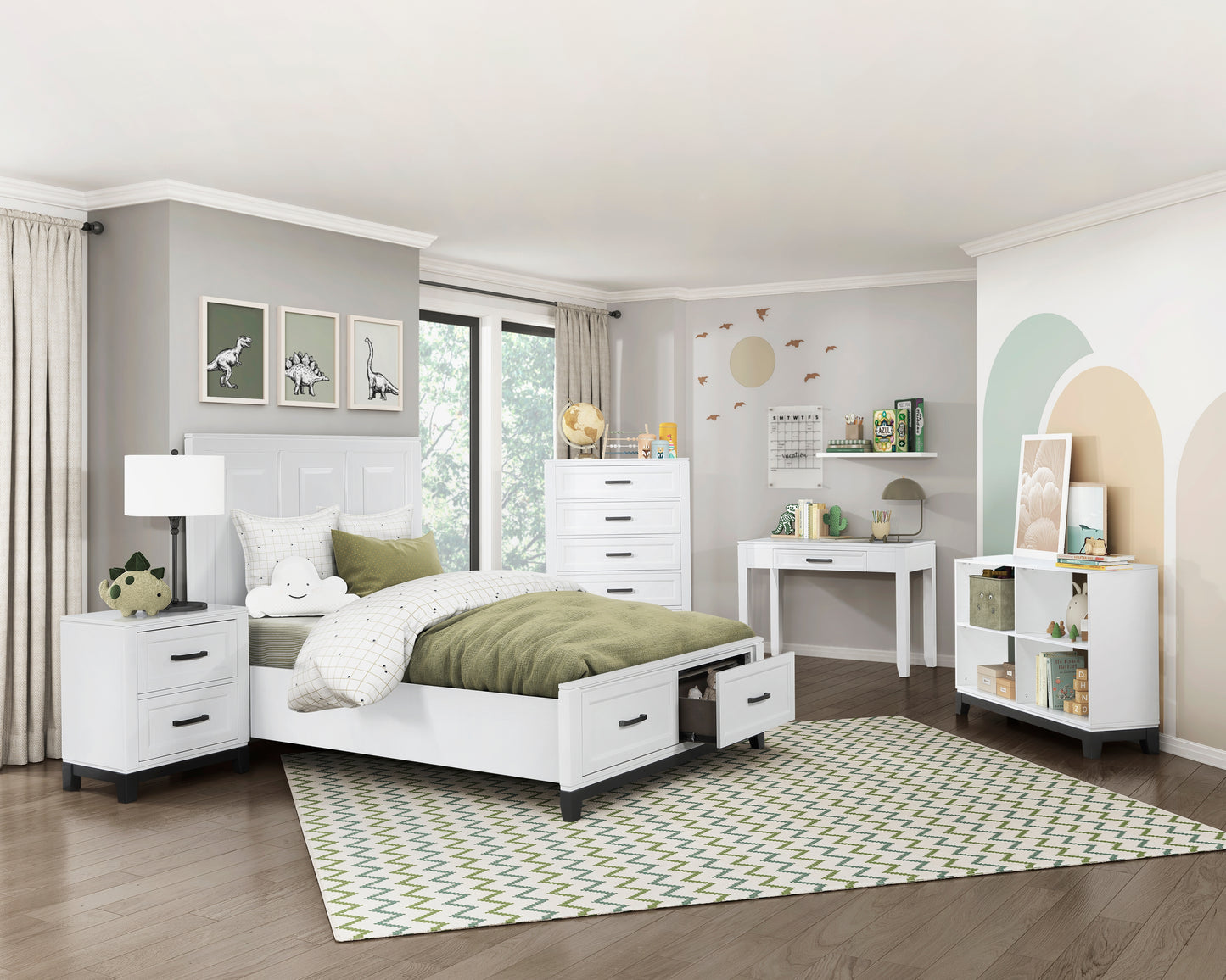 Homelegance Dresser White Casual Transitional Rustic Elegant Bedroom 1450WH-4