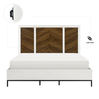 Homelegance Oslo Queen Bed In White