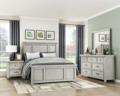 Homelegance Dresser Light Gray Oak Veneer Country Style 1458-4