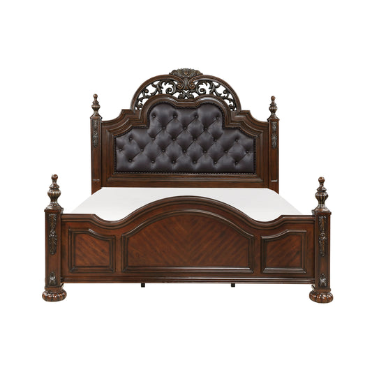 Homelegance Collection Queen Bed In Brown