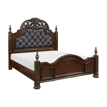 Homelegance Collection Queen Bed In Brown