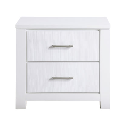 Homelegance Dresser White Modern Contemporary Iridescent Glow Prism 1486-4