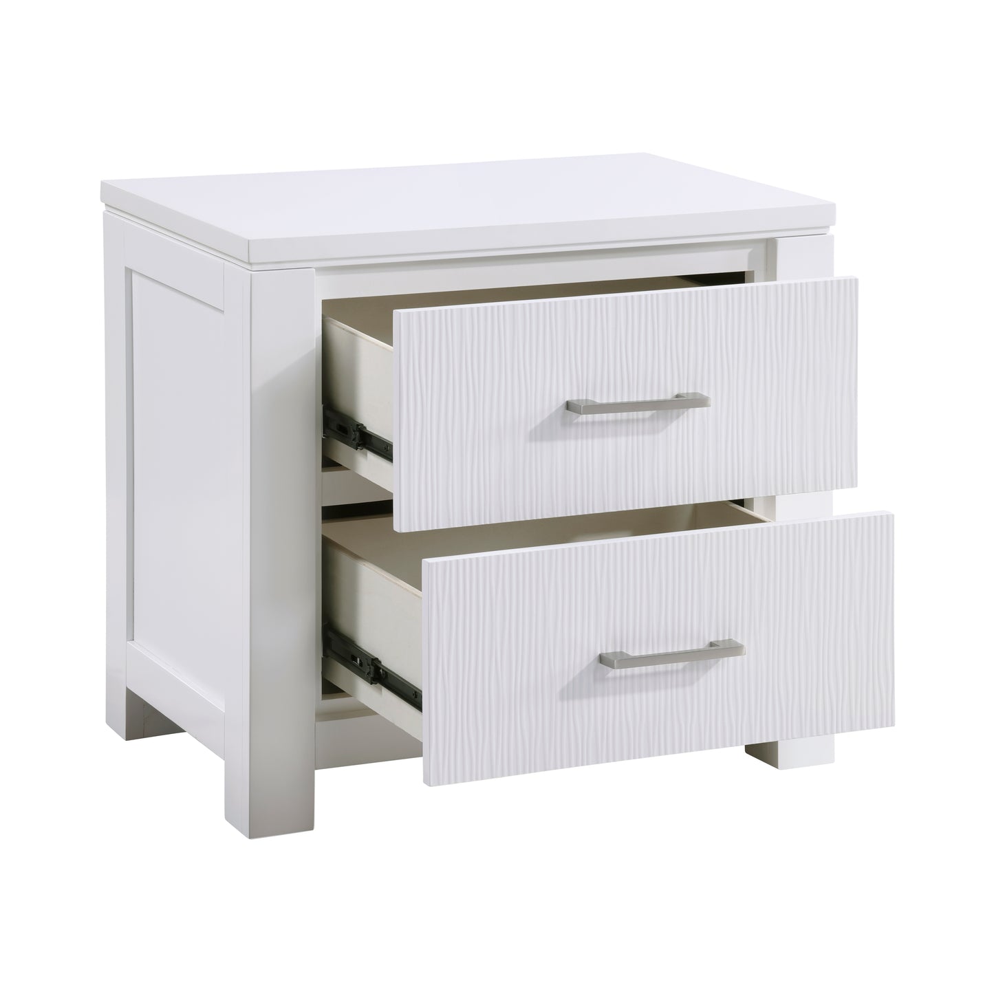 Homelegance Dresser White Modern Contemporary Iridescent Glow Prism 1486-4