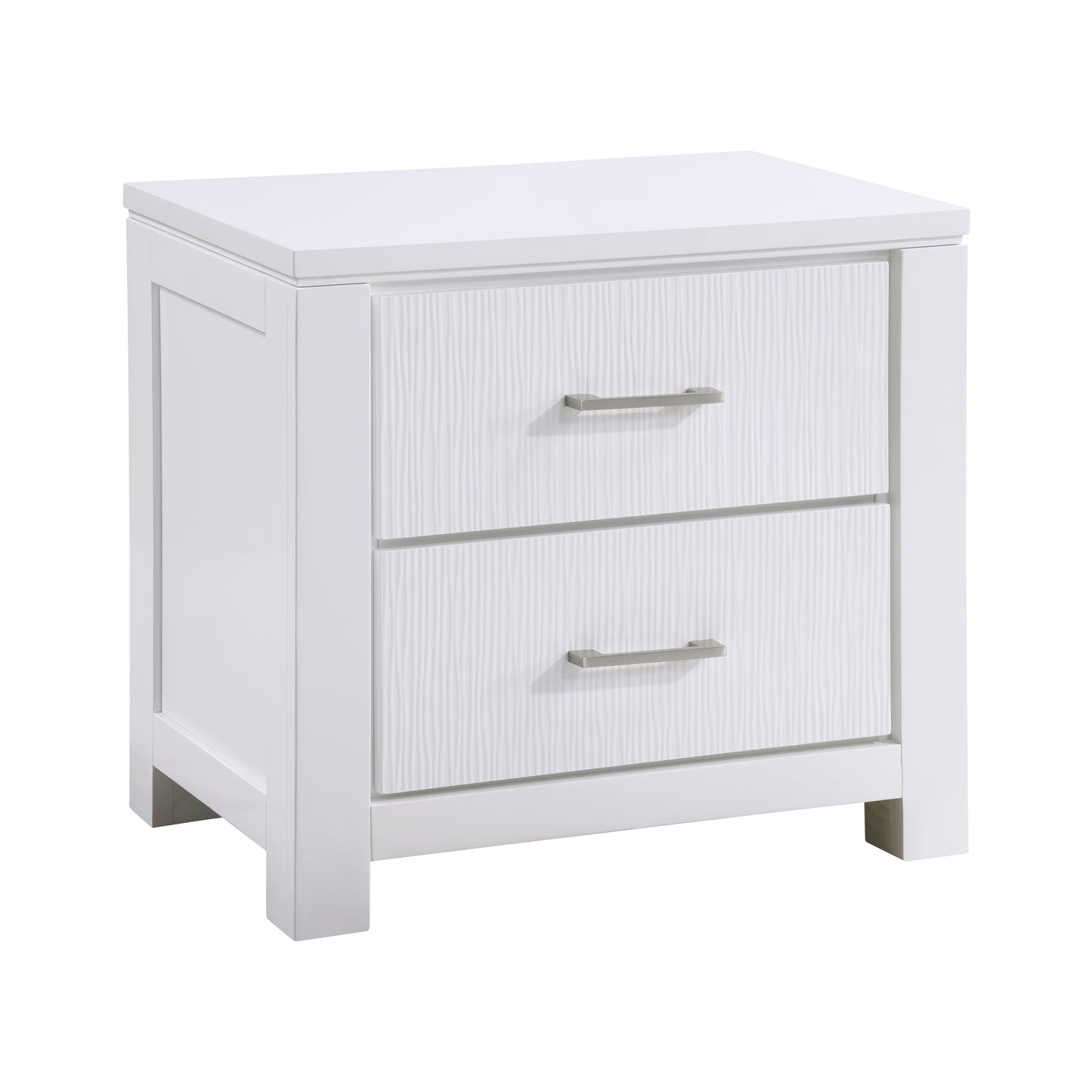 Homelegance Dresser White Modern Contemporary Iridescent Glow Prism 1486-4